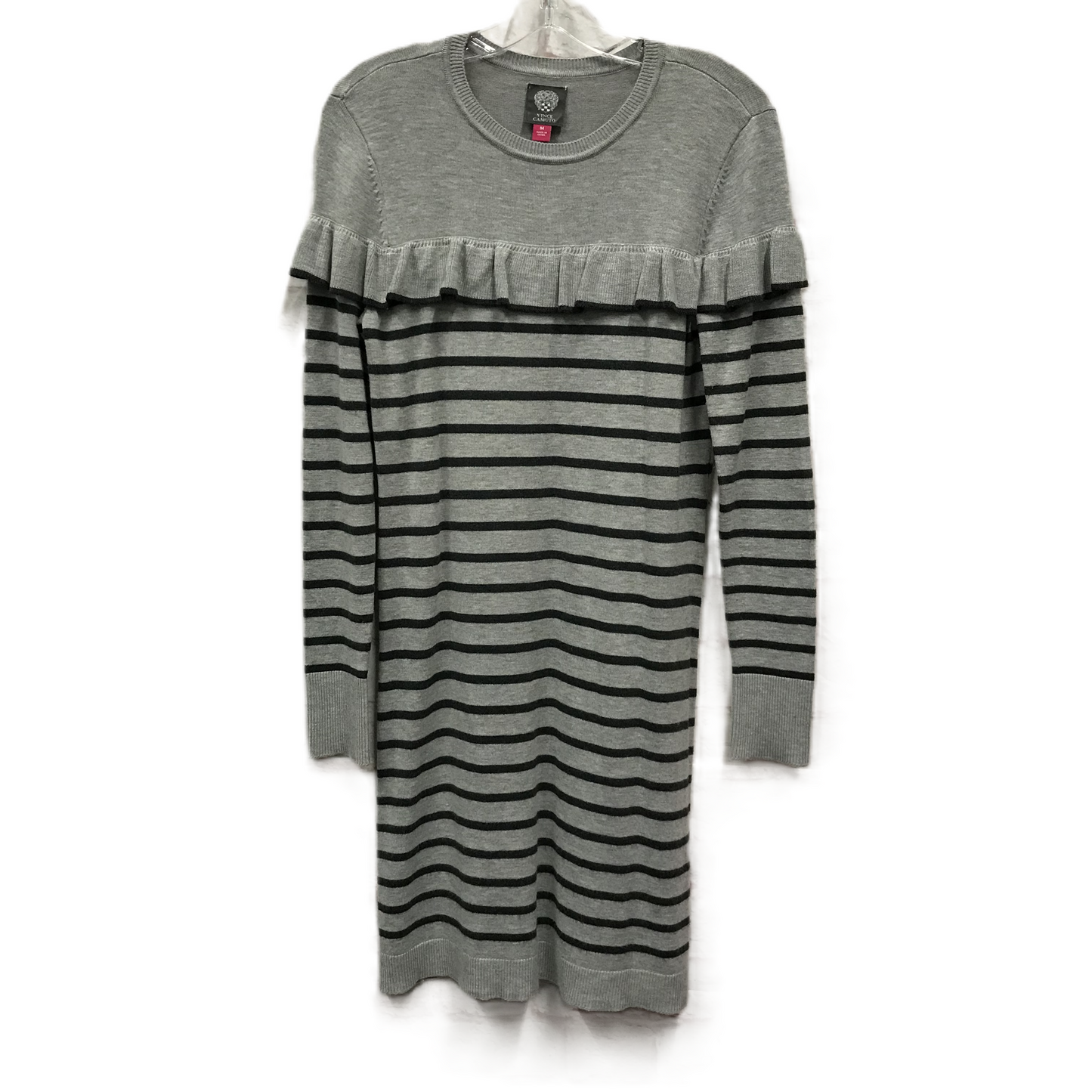 Dress Sweater By Vince Camuto In Grey, Size: M