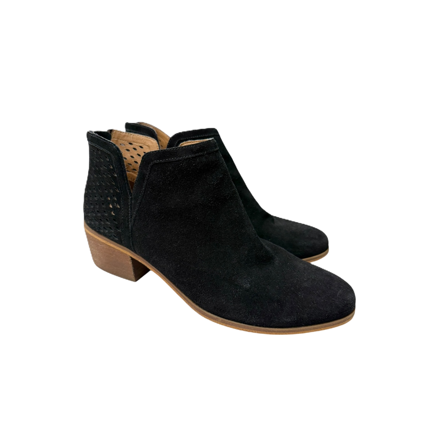 Boots Ankle Heels By Susina In Black, Size: 9.5