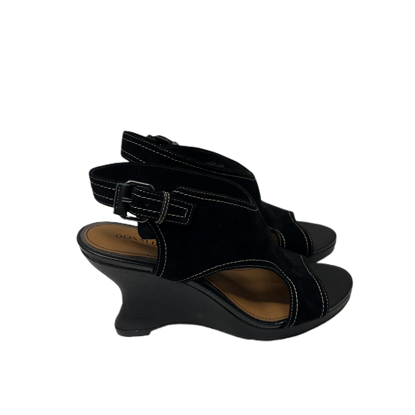 Sandals Heels Platform By Donald Pliner In Black, Size: 7.5