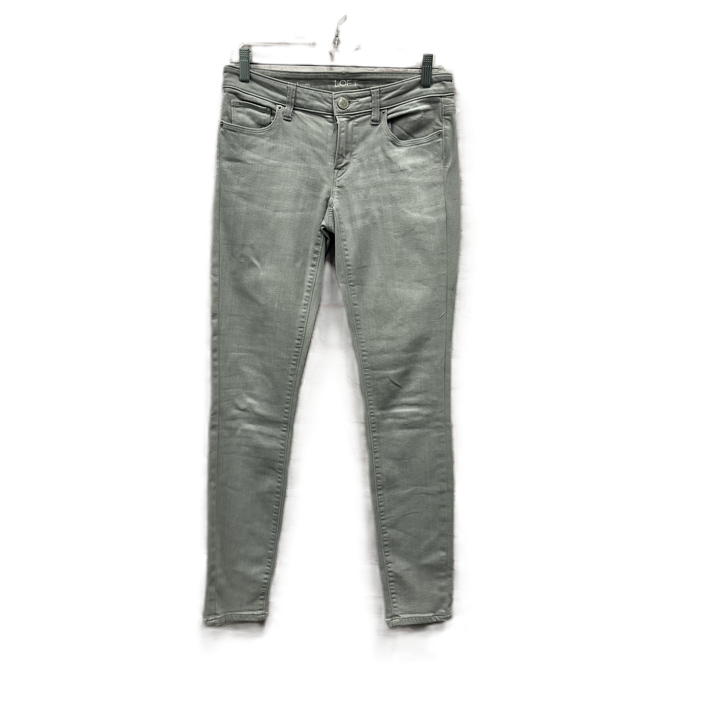 Jeans Skinny By Loft In Grey, Size: 2