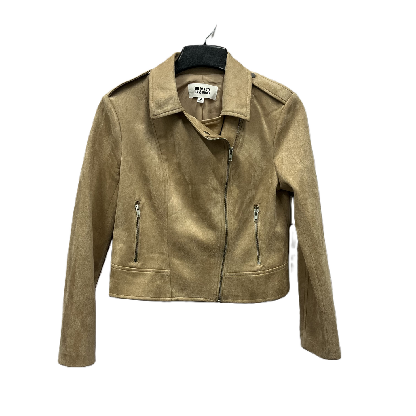 Jacket Moto By Bb Dakota In Brown, Size: M