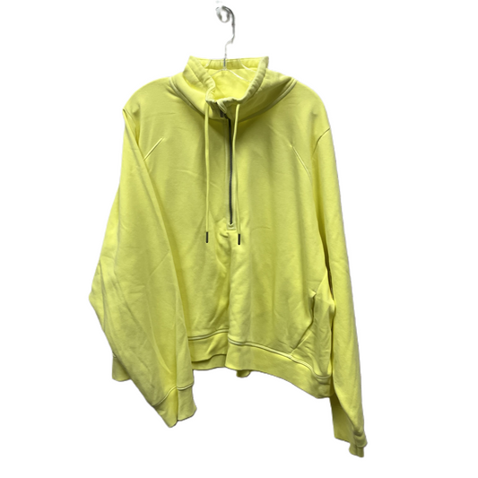 Athletic Sweatshirt Collar By All In Motion In Yellow, Size: 3x