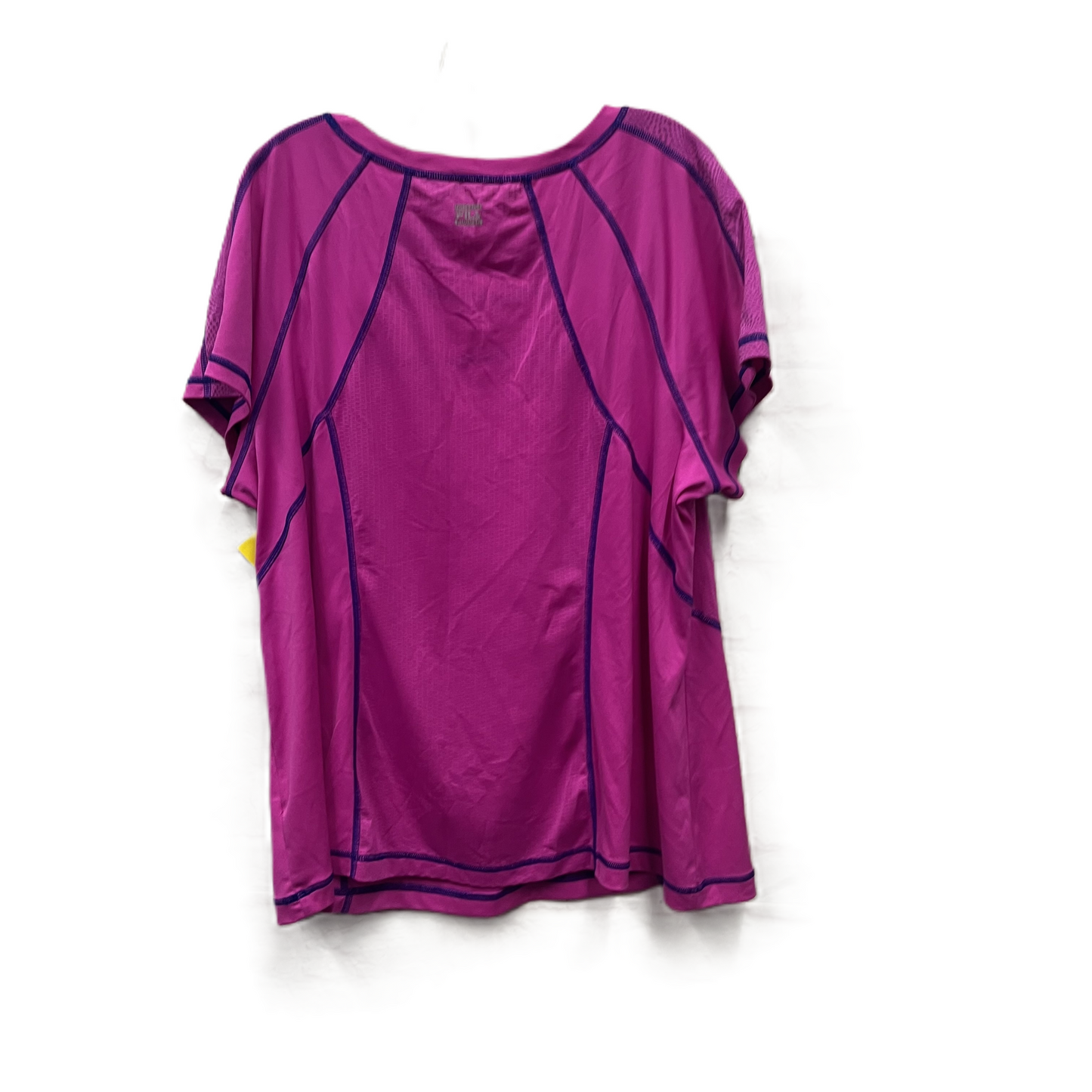 Athletic Top Short Sleeve By Fila In Pink, Size: 2x