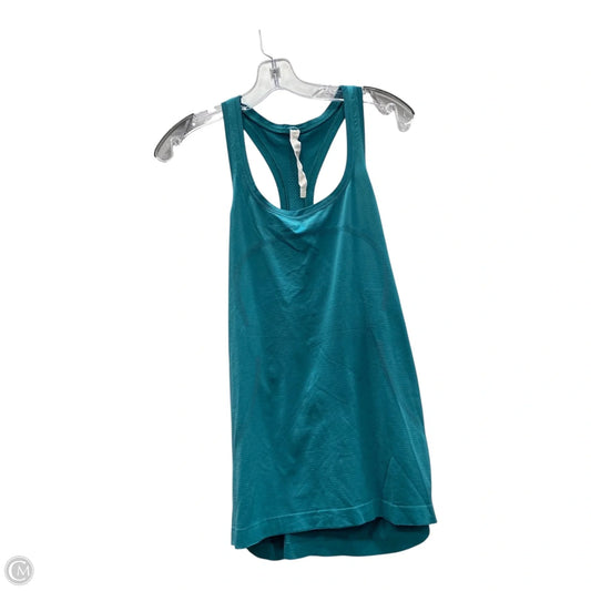 Athletic Tank Top By Lululemon In Teal, Size: L