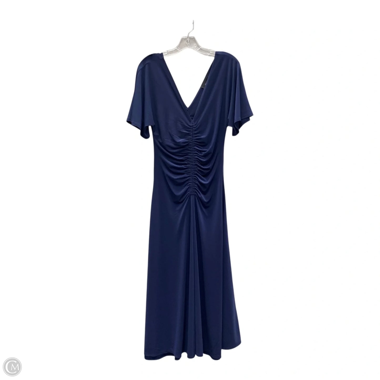 Dress Casual Maxi By White House Black Market In Blue, Size: L
