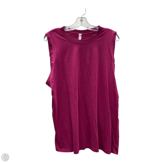 Athletic Tank Top By Lululemon In Pink, Size: M