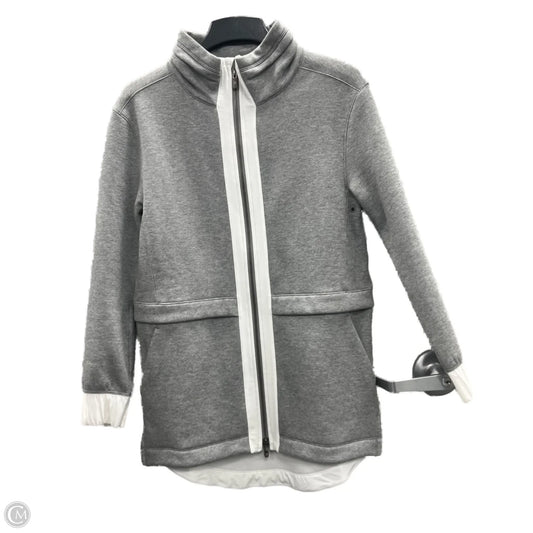 Athletic Jacket By Lululemon In Grey, Size: 8