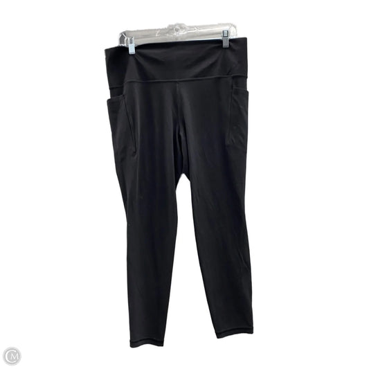 Athletic Leggings By Athleta In Black, Size: Xl