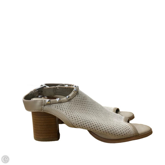 Sandals Heels Block By Marc Fisher In Tan, Size: 7