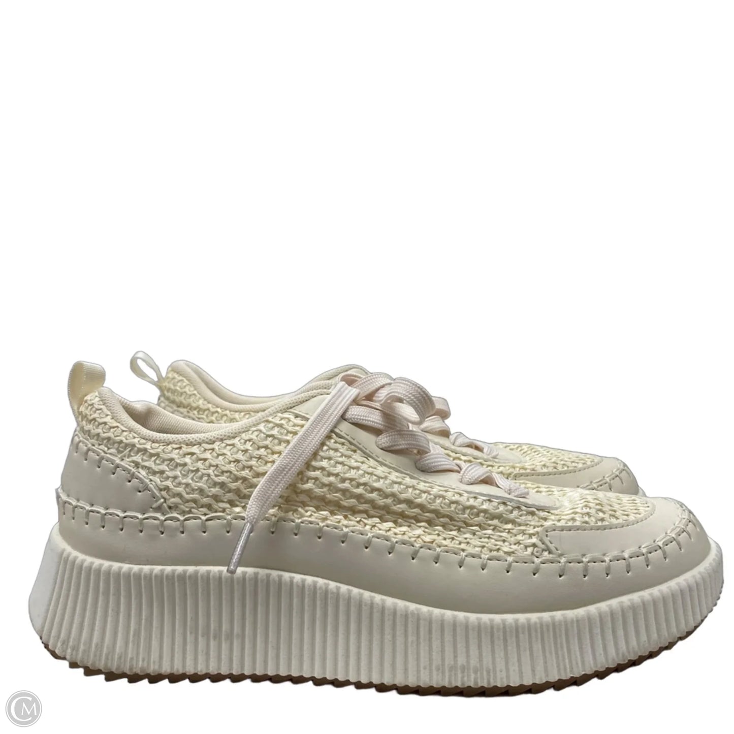 Shoes Sneakers By flat socks In Cream, Size: 8.5