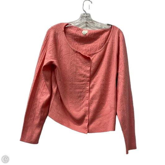 Cardigan By A New Day In Pink, Size: Xl