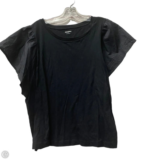 Top Short Sleeve By Old Navy In Black, Size: Xl