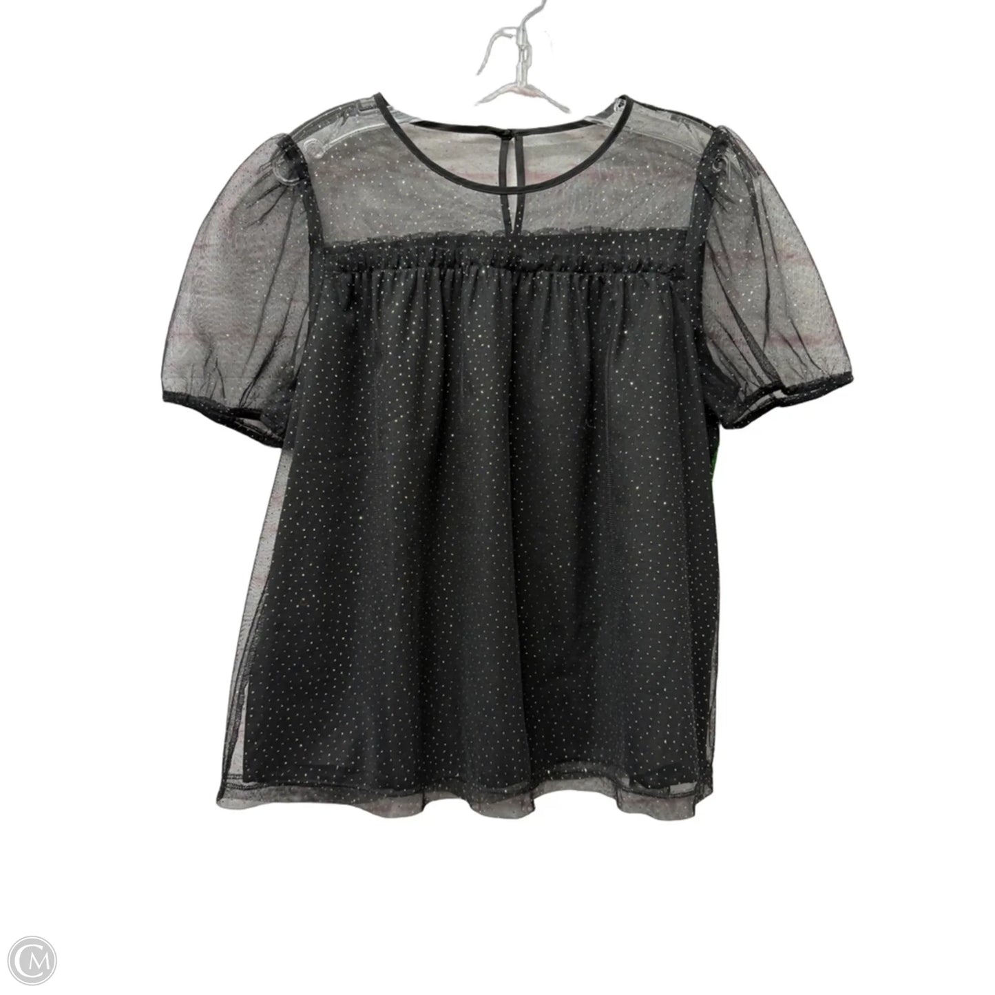 Top Short Sleeve By J. Crew In Black, Size: S