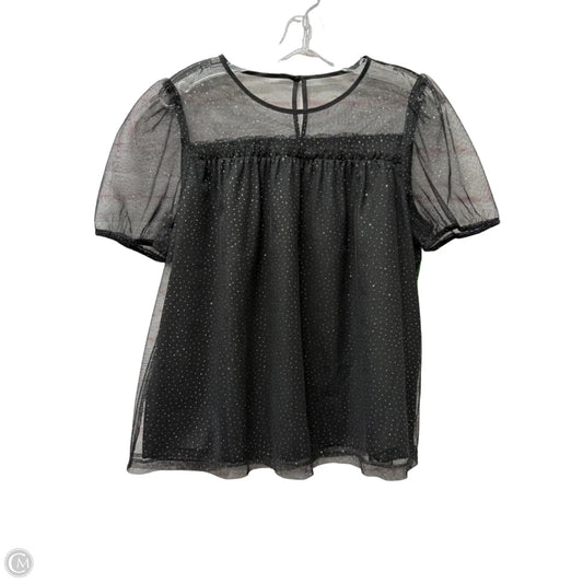 Top Short Sleeve By J. Crew In Black, Size: S