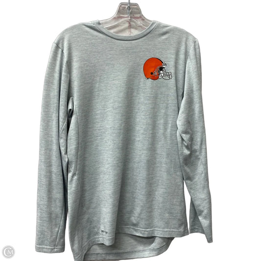 Athletic Sweatshirt Crewneck By Nfl In Grey, Size: S