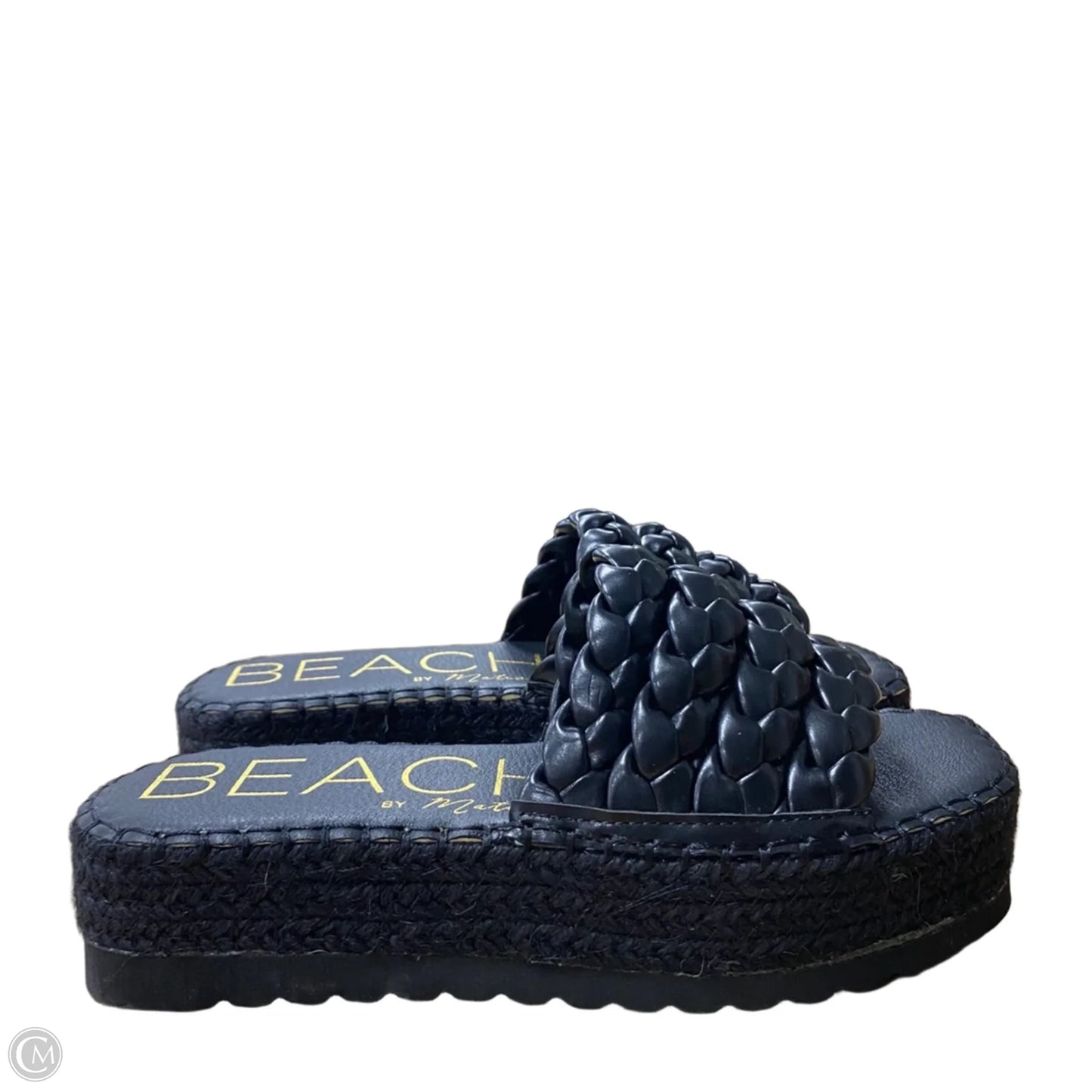 Sandals Heels Wedge By Cme In Black, Size: 7