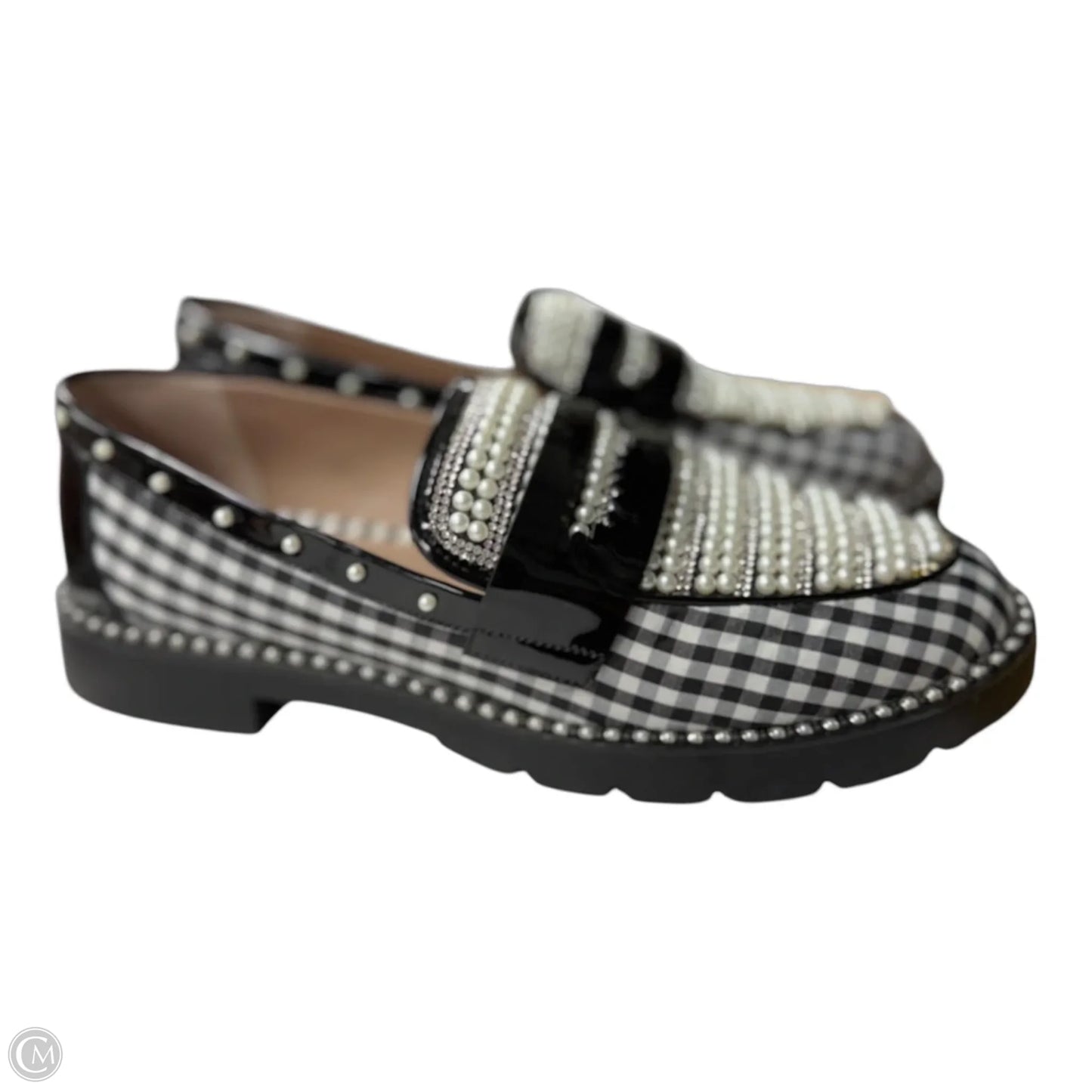 Shoes Flats By Betsey Johnson In Plaid Pattern, Size: 8
