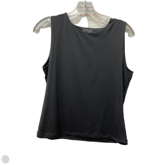 Tank Top By Tahari In Black, Size: M