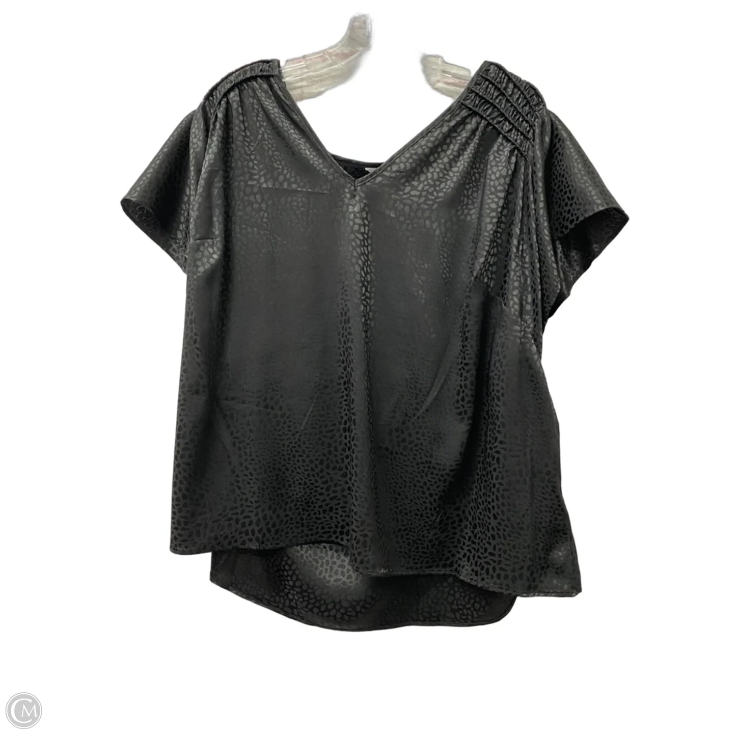 Top Short Sleeve By Nine West In Black, Size: 2x