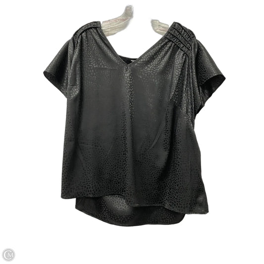 Top Short Sleeve By Nine West In Black, Size: 2x