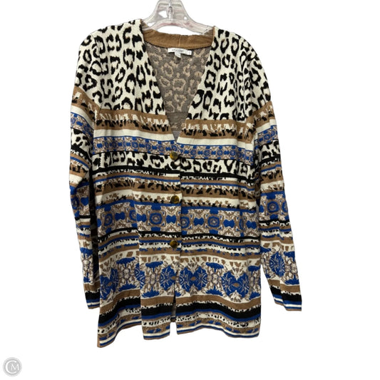 Sweater Cardigan By Chicos In Brown, Size: L