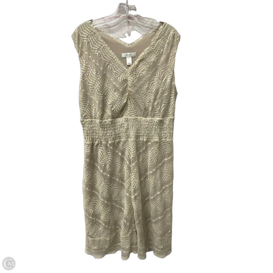Dress Casual Short By Cj Banks In Tan, Size: 1x