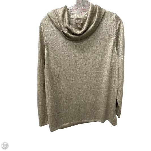 Sweater By Chicos In Gold, Size: Xl