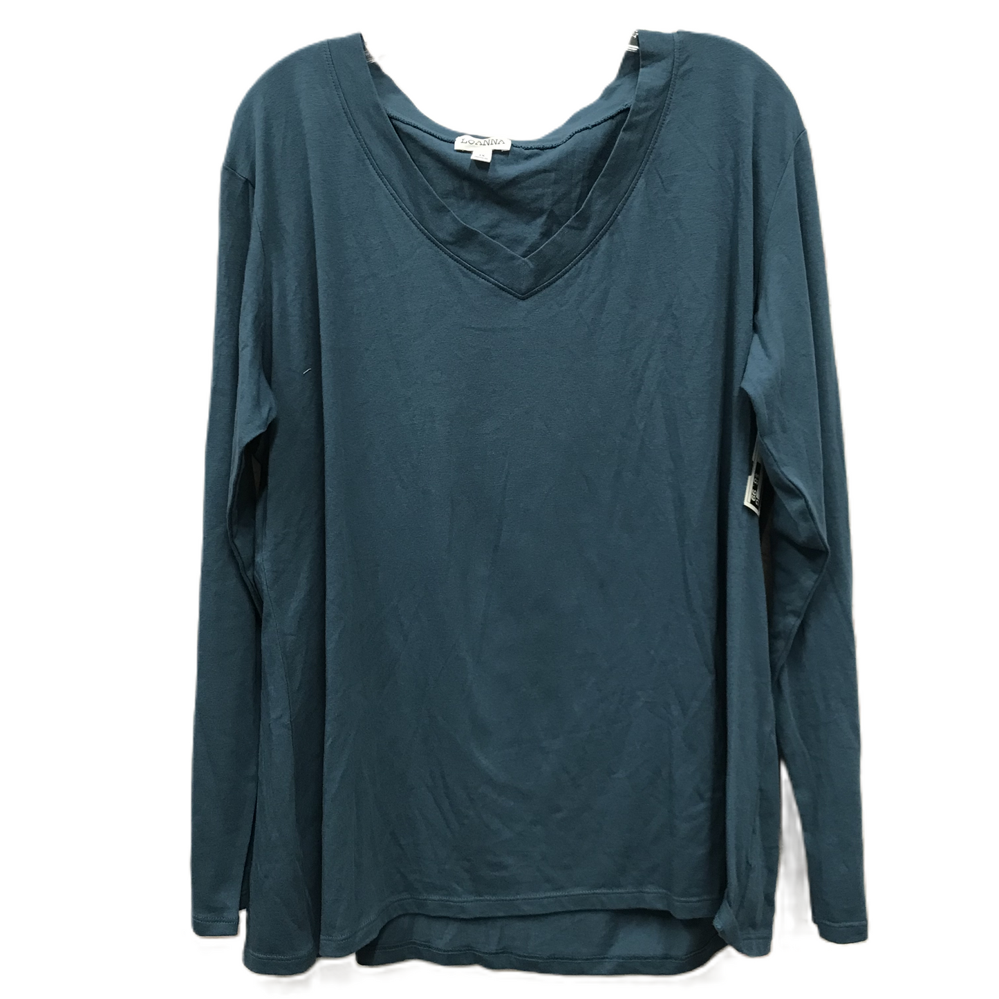 Blue Top Long Sleeve Basic By Cme, Size: 1x