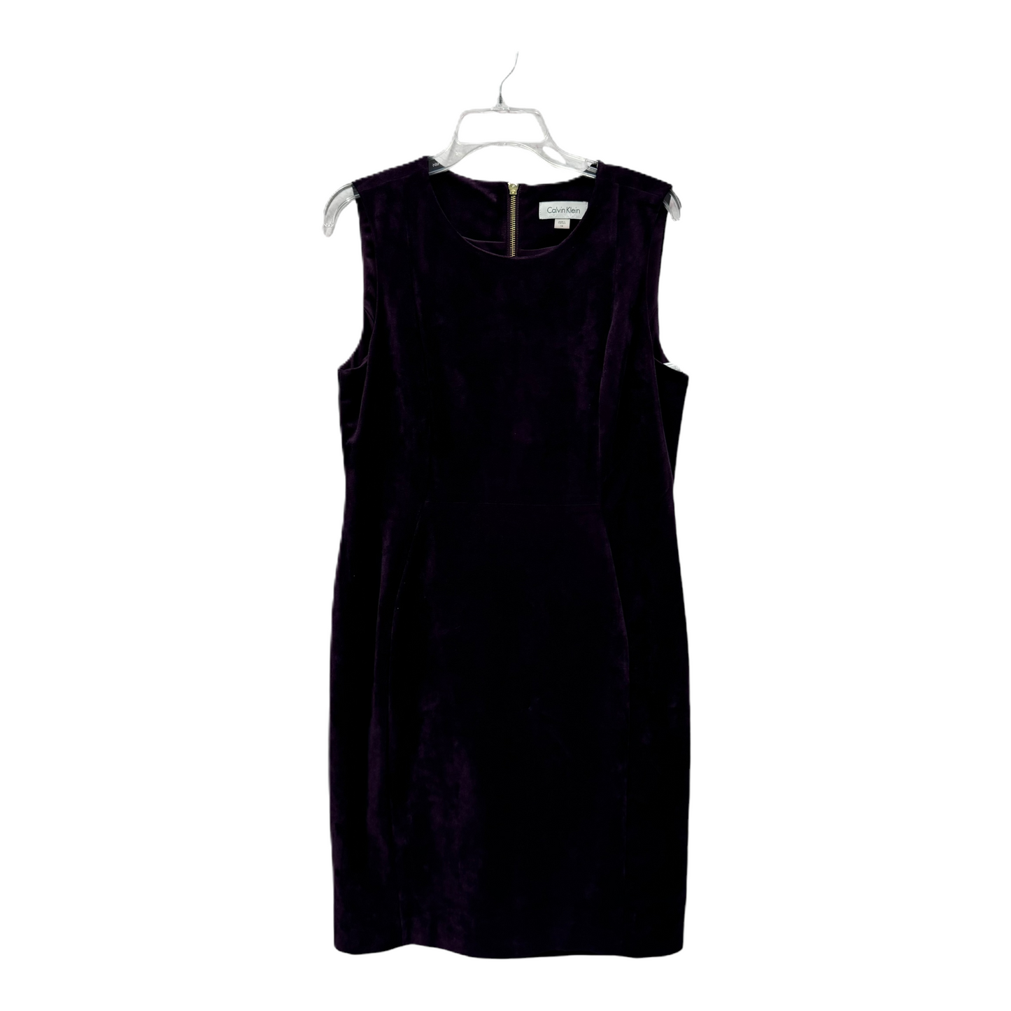 Dress Casual Short By Calvin Klein In Purple, Size: L