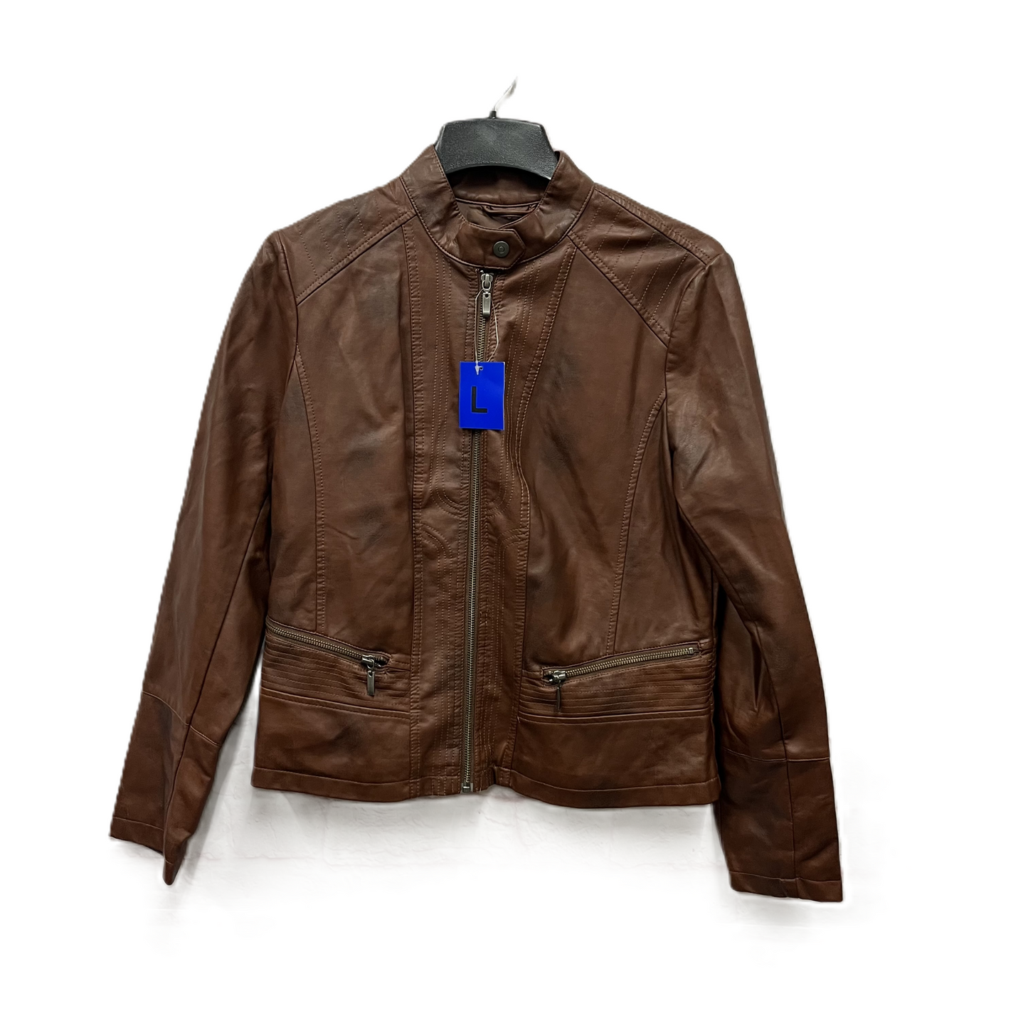 Jacket Moto By Bernardo In Brown, Size: L