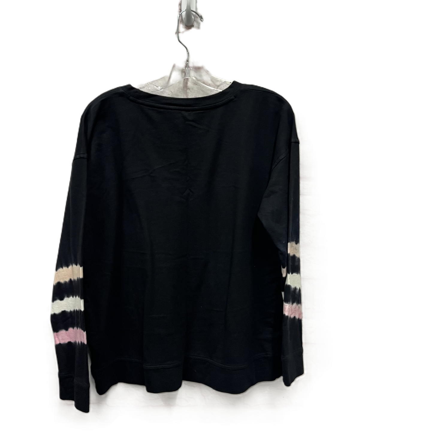 Athletic Top Long Sleeve Crewneck By J. Jill In Black & Pink, Size: S