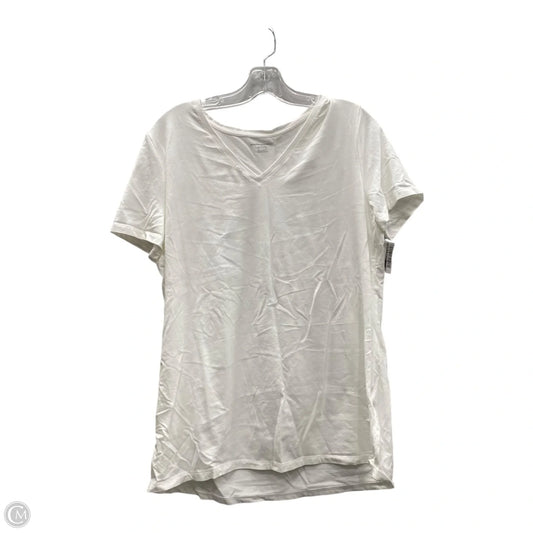 Top Short Sleeve By Amazon Essentials In White, Size: Xl