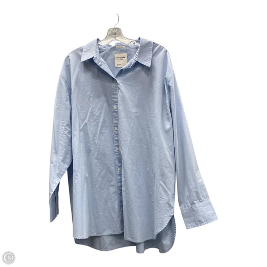 Top Long Sleeve By Abercrombie And Fitch In Blue, Size: Xl
