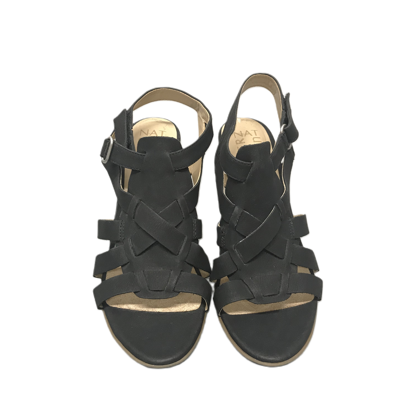 Black Sandals Heels Block By Naturalizer, Size: 6.5