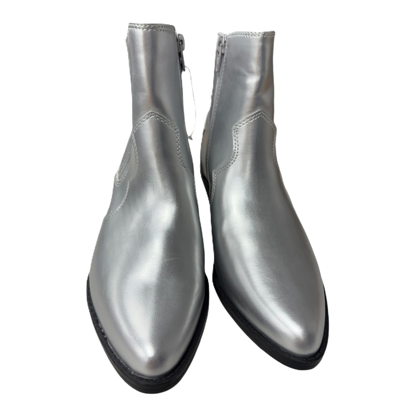 Boots Ankle Heels By No Boundaries In Silver, Size: 9