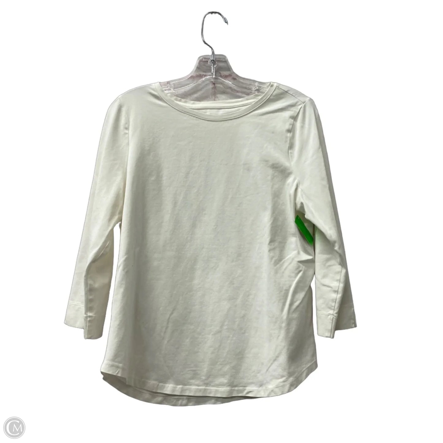 Top Long Sleeve By Chicos In White, Size: M