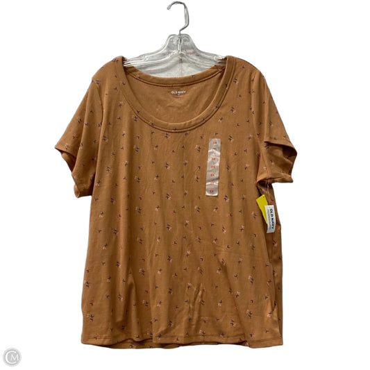 Top Short Sleeve By Old Navy In Brown, Size: 3x