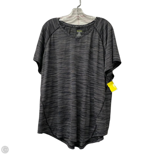 Athletic Top Short Sleeve By Tek Gear In Grey, Size: 2x