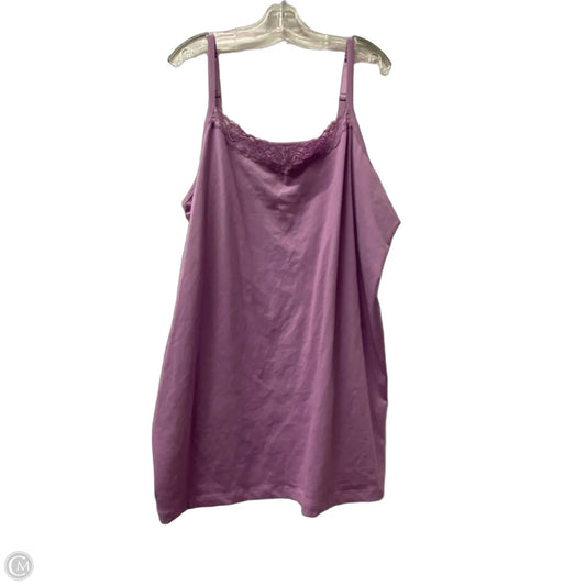 Top Sleeveless By Catherines In Purple, Size: 3x