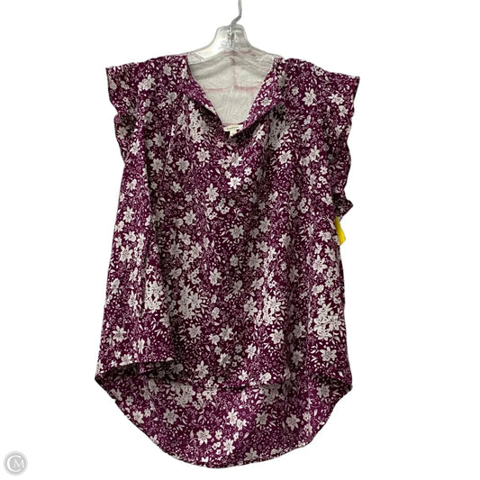 Top Short Sleeve By fun2fun In Purple, Size: 2x