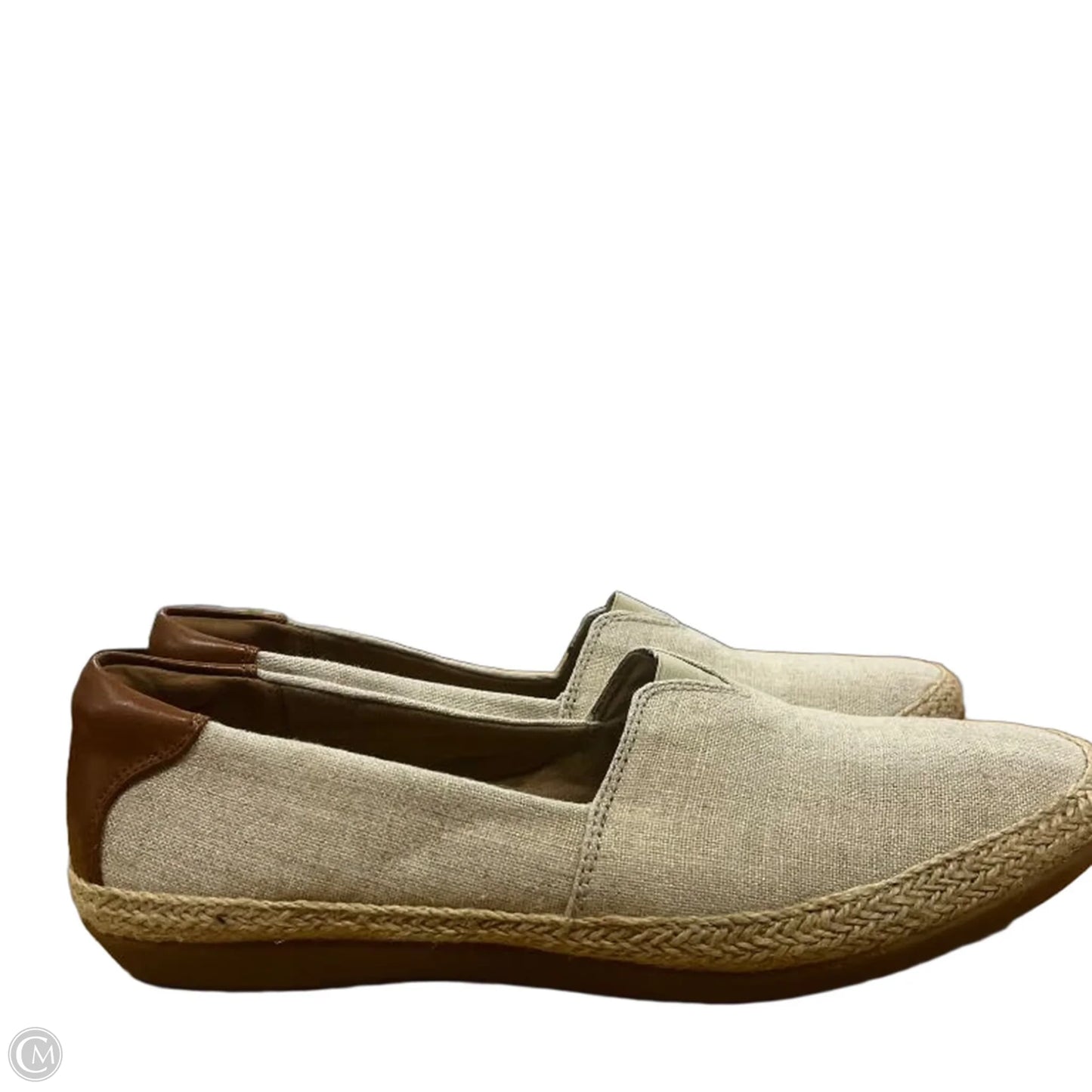 Shoes Flats By Clarks In Tan, Size: 10