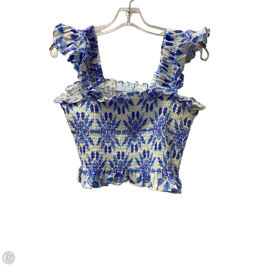 Top Sleeveless By hill house  In Blue, Size: Xl