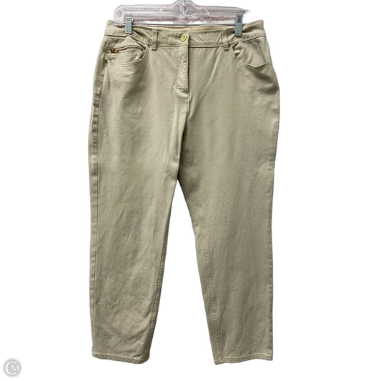 Jeans Straight By Chicos In Tan, Size: 8