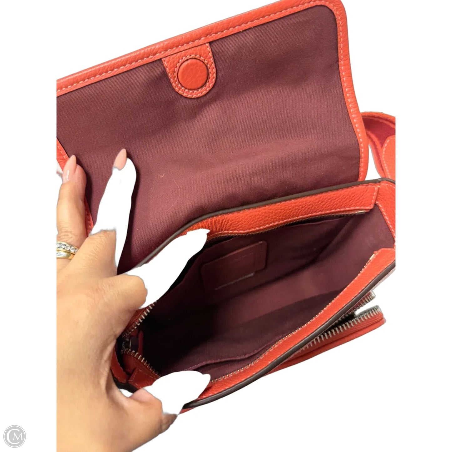 Crossbody Designer By Coach, Size: Medium