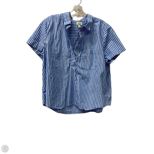 Top Short Sleeve By J. Crew In Blue, Size: Xl