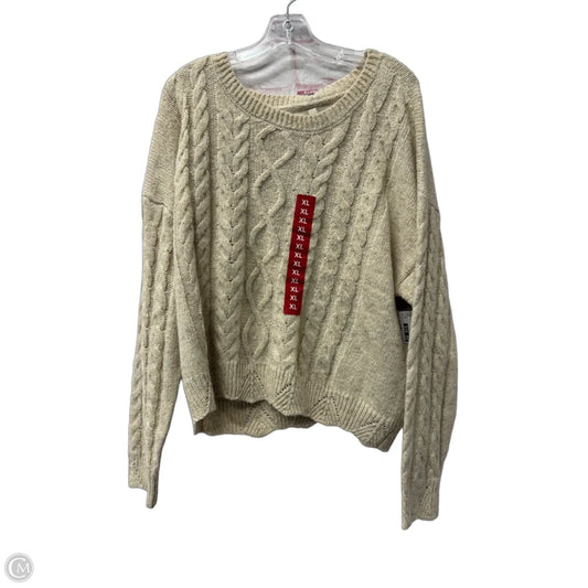 Sweater By Lucky Brand In Tan, Size: Xl