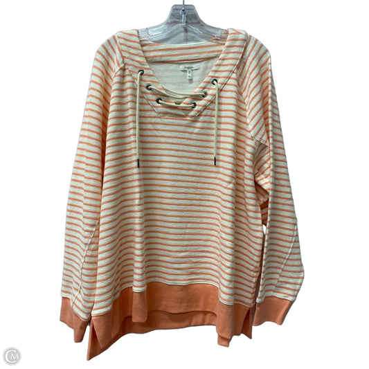 Sweatshirt Crewneck By Maurices In Orange, Size: 1x