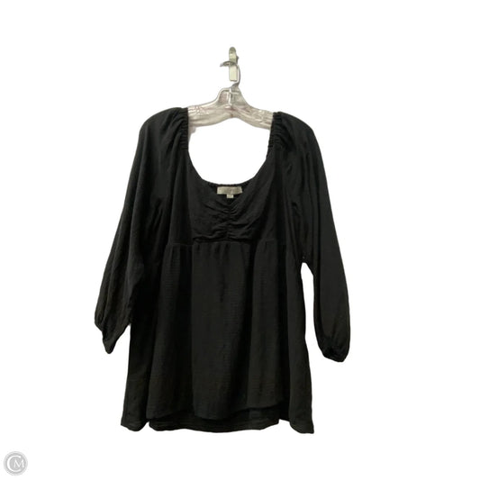 Top Long Sleeve By Loft In Black, Size: Xl