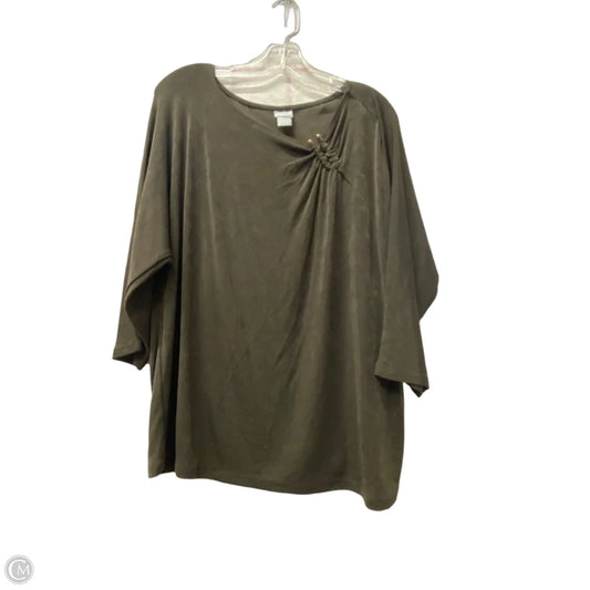 Top Long Sleeve By Chicos In Brown, Size: L