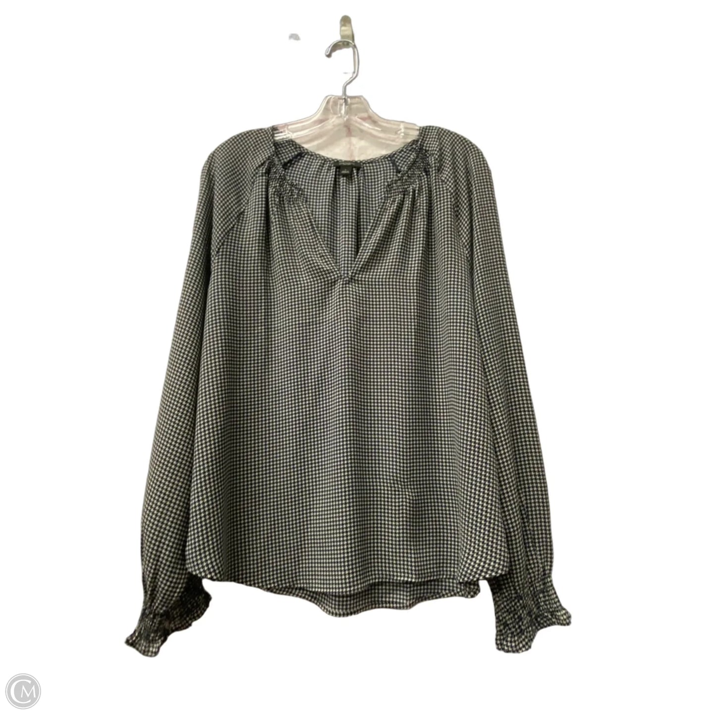 Top Long Sleeve By Ann Taylor In Blue, Size: L